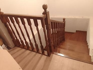 Обшивка лестниц: Лестница заказ алабыз Кара жыгач сосна шпон фонерадан — 11