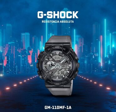 японская косметика: G-SHOCK GM-110MF-1A Функции : секундомер, будильник, мировое время