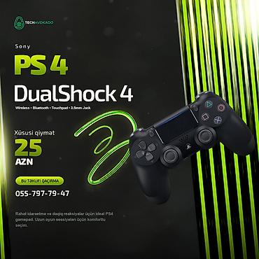 xbox 360 controller: Sony DualShock 4 (PS4) Gamepad 🔹 Qısa xüsusiyyətlər: Wireless — 1