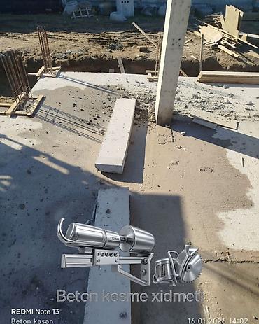 Beton işləri: Beton kəsimi və deşmə xidməti - Armaturlu/armatursuz beton, monolit — 2