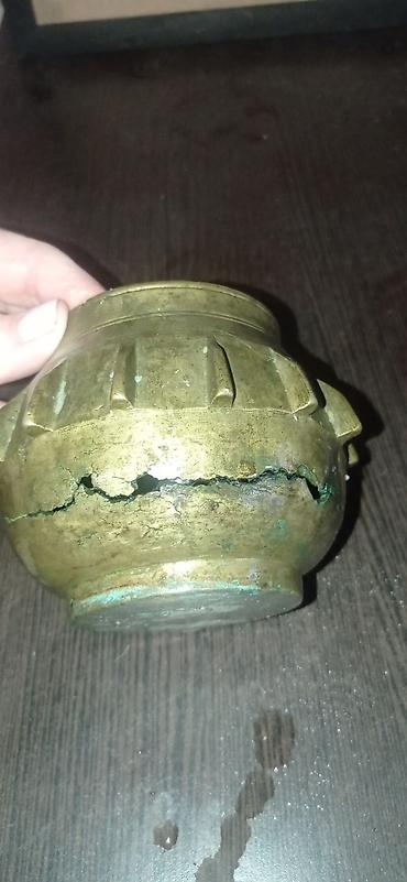 Əntiq qablar: Ручная работа 
кто может читайте на кофейнике слова — 14