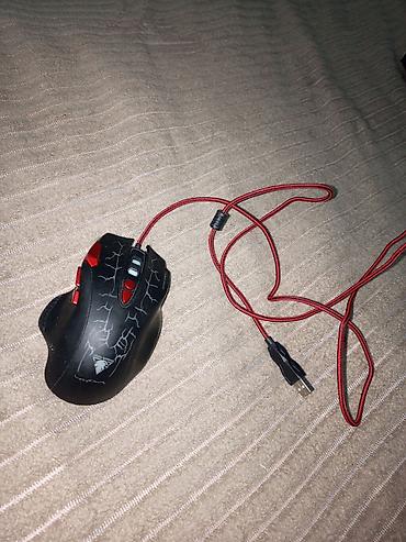 komputer korpusu: JEDEL-Gaming GM830 oyun siçanı - Rəng: qara-qırmızı, çatlayan naxış — 2