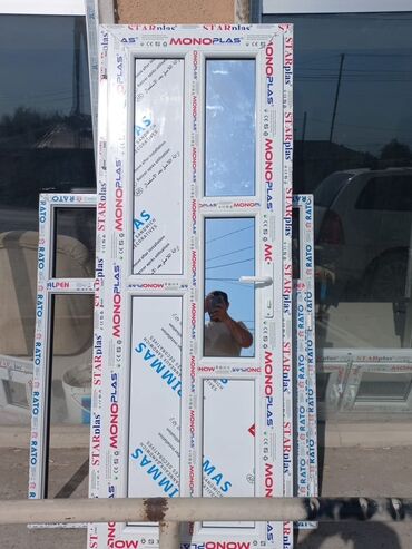 Plastik pəncərələr: Yeni İkiqat şüşə paketi Plastik pəncərə, Еni: 100 sm, Uzunluğu: 100 sm, Pulsuz quraşdırma — 5