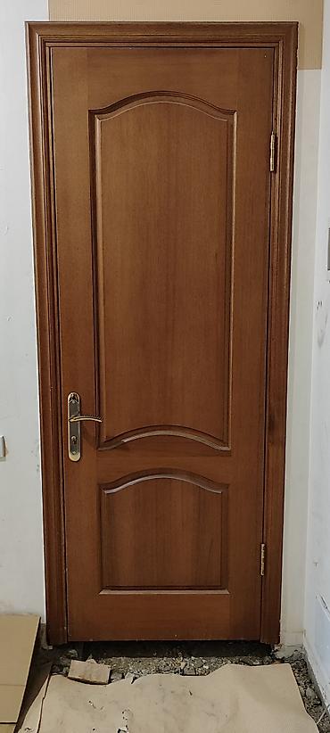 qapi: Daxili taxta qapı – klassik dizayn - Material: təbii ağac (taxta) — 1