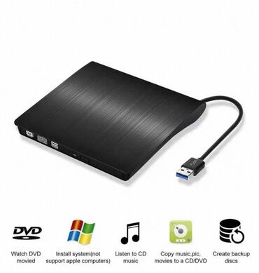 dvd ноутбук: DVD ридер внешний для ноутбука тонкий USB 3.0 DVD-ROM арт.3585 наш