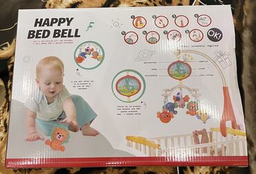 happy dino: Детская предкроватная мобиль Happy Bed Bell музыка мелодии сказки на