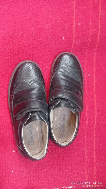 обувь школьная: Туфли 34, цвет - Черный