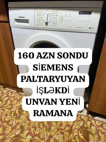 ucuz paltaryuyan maşın: Paltaryuyan maşın Siemens, 6 kq, İşlənmiş