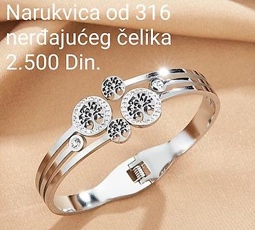 prstenje od celika: Narukvica od nerđajućeg čelika 316 sa motivom Drveta života. - — 2