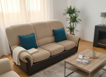 Sofe i kaučevi: Trosed + dvosed, klasičan model sa visokim naslonom - Set se sastoji — 1