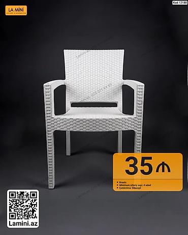 krslo: Plastik kreslo Möhkəm və sadə dizayna malik plastik kreslo. Model — 2