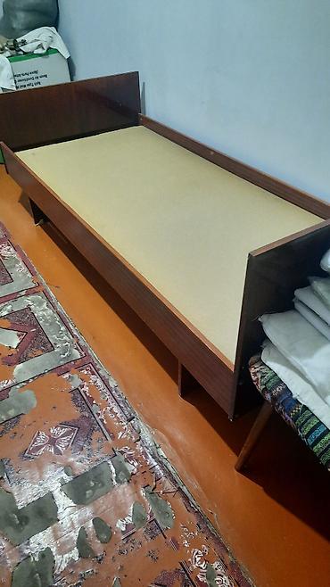 bunk bed: Односпальная кровать, Б/у, Каркас без матраса, длина - 195 см — 2