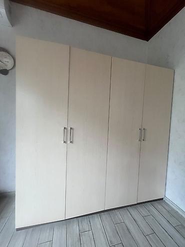 4 qapılı paltar şkafı - Model: klassik düz xəttli dizayn, 4 ədəd