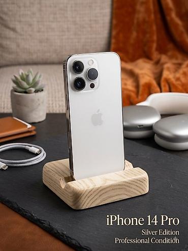 iphone cs max: IPhone 14 Pro, Б/у, 256 ГБ, Белый, Защитное стекло, Чехол, Кабель, 66 % — 1