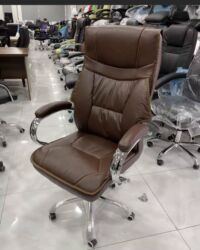 Ofis və oyun kresloları: Yeni, Təkərli, Qolları tənzimlənir, Dəri — 7