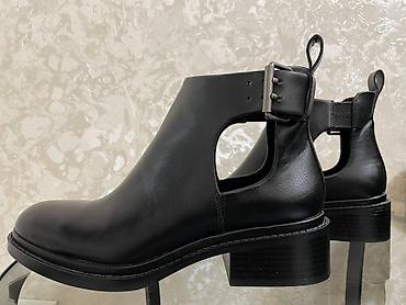 обувь zara: Zara - кожаные стильные ботинки отличного качества, куплены в Корее — 2