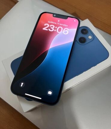 айпад эир 2: IPhone 13, Синий, Коробка