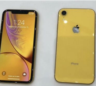 Apple iPhone: IPhone Xr, 64 ГБ, Желтый, Защитное стекло, Чехол, Кабель, 86 %