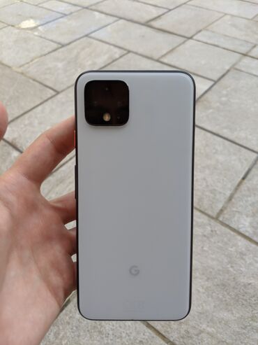 işlənmiş ucuz telefon: Google Pixel 4, 64 GB, rəng - Ağ, Sensor, Face ID