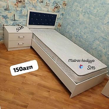 Çarpayılar: *Tek nəfərlik çarpayı* Rəng seçimi var . 📏ölçü 90/1m90 sm — 2