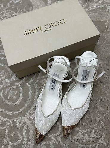 Босоножки, 35, 35.5, 36, Jimmy Choo, Новый, цвет - Белый