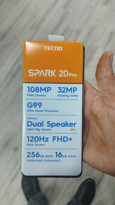 телефон fly vista: Tecno Spark 20 Pro, 256 ГБ, Сенсорный, Отпечаток пальца