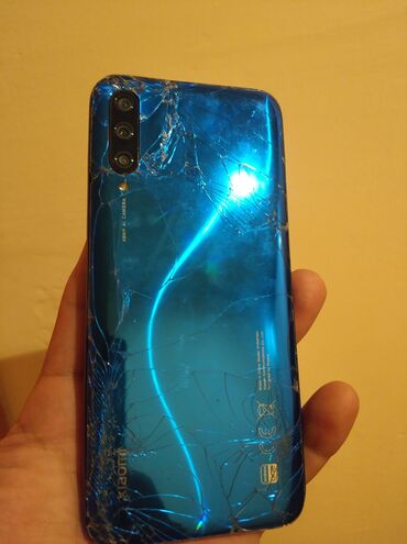 mi 9 ekran: Xiaomi Mi A3, 64 GB, rəng - Mavi, 
 İki sim kartlı, Barmaq izi