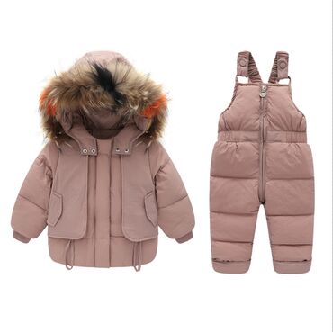Куртка + комбез -3000 с Выдержит -30С° Цвет - розовый Размер