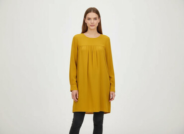 spódnice plisowane żółta: H&M, Сукня жіноча, розмір S