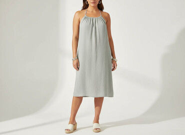 lniany t shirty: Women`s dress, size 2XL