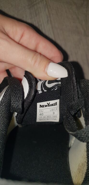 Women's Sneakers and athletic shoes: 40, bоја - Crna — 3