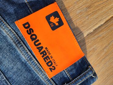 Farmerke: Muske farmerke L vel Poluobim struka 45do 50 cm,duzina 105 cm,imaju — 6