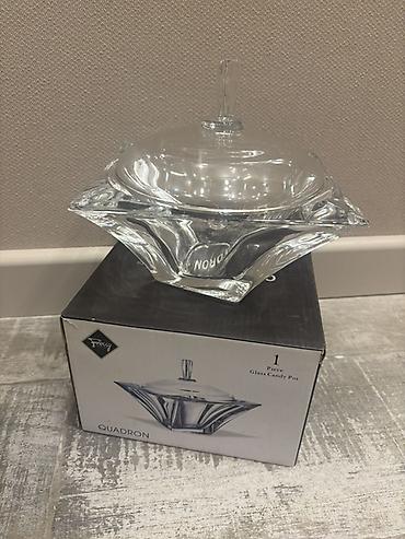 glass: Quadron şirniyyat qabı – şüşə - Brend/model: Quadron - Növ: Şirniyyat — 1