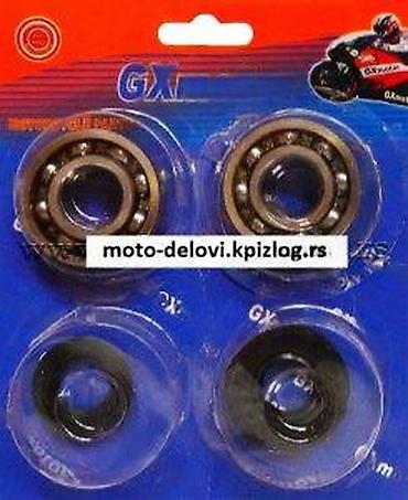 mini: Set ležajeva marke GXmotor, namenjen za upotrebu u motociklima. Paket — 2