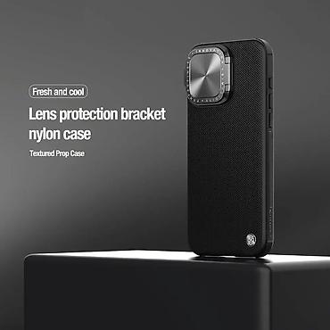 Maske i futrole za telefone: Futrola Nillkin Textured S za iPhone 15 Pro (6.1) crna. Uz brzu — 4