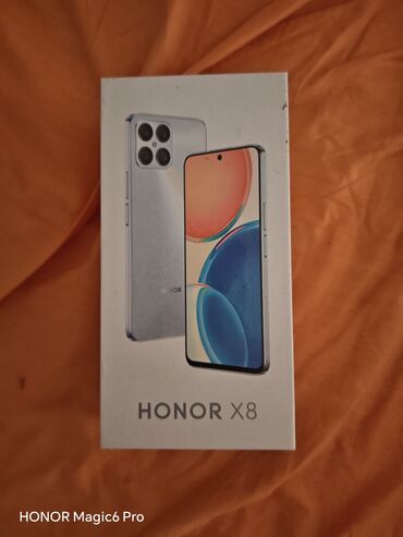 farmerke nisu: Honor X8, 128 GB, color - Blue, Guarantee, Dual SIM cards