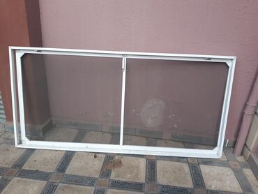 plastik qapi pencere profilleri: Istifadə olunmayıb. 95 sm eni. 2 metr uzunlugudur