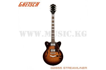 гитара 12 струн: Полуакустическая гитара Gretsch G2655 Streamliner Center Block Jr