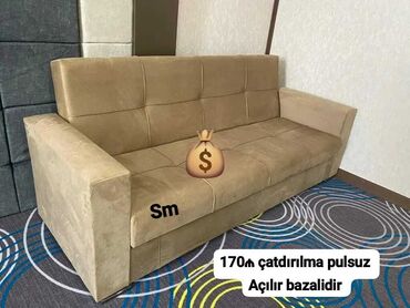 Masa və oturacaq dəstləri: Di̇van-kravat, Açılan, Bazasız, Parça, Pulsuz çatdırılma