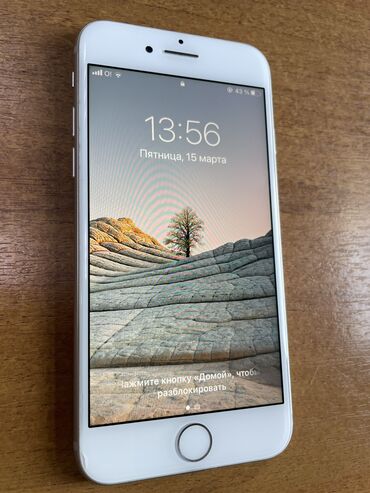 Apple iPhone: IPhone 7, 128 ГБ, Күмүш, Заряддоочу түзүлүш, 79 %
