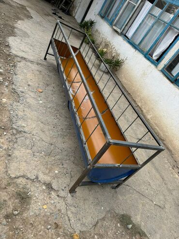 Товары и оборудование для с/х животных: Кормушки для КРС/овец/коз из металлических бочек - Длинные желобные — 8