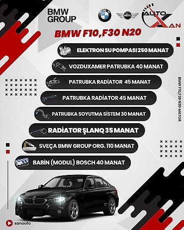 bwm logosu: BMW F10, 2 l, Benzin, 2015 il, Analoq, Yeni — 1