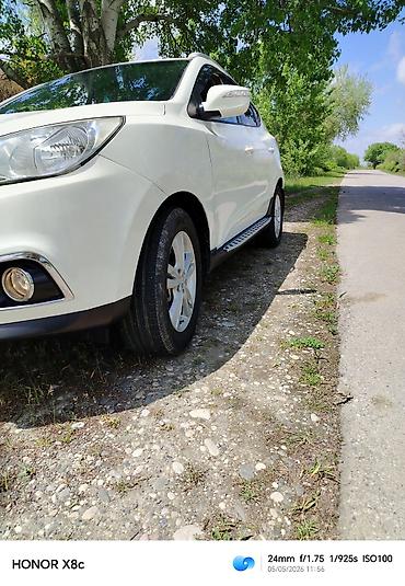 hyundai ıx35: Hyundai ix35, ağ rəngli, 5 yerlik kompakt SUV. Mühüm xüsusiyyətlər: - — 3