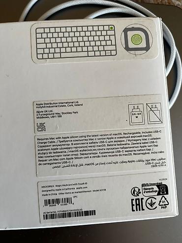 dell notbuk: 2. Apple Magic Keyboard with Touch ID (az işlənmiş) Type-c ilə birgə - — 5