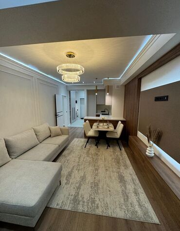 раздольный ак жол: 2 комнаты, 52 м², Элитка, 5 этаж, Дизайнерский ремонт