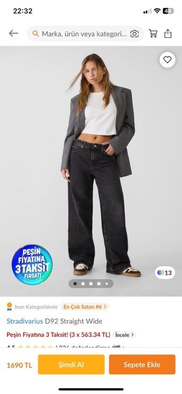 вельветовые женские джинсы: Cinslər, Stradivarius, 2XS, rəng - Boz