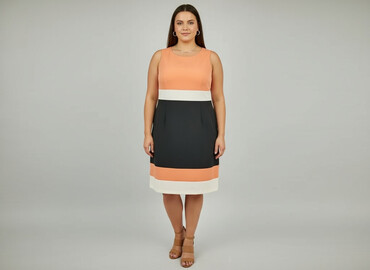 sukienki żakietowe allegro: Women`s dress, size 3XL
