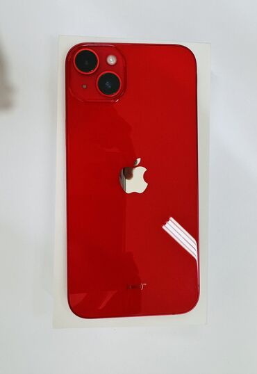 Apple iPhone: IPhone 14 Plus, Б/у, 256 ГБ, Красный, Защитное стекло, Чехол, Кабель, 86 %