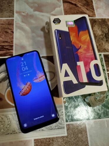 Aş qazanı: Samsung Galaxy A10, 32 GB, rəng - Göy, Face ID