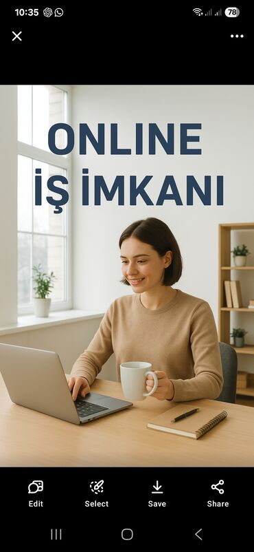 работа в салоне: VAKANSİYA. Xanımlara özəl evdən online iş təklifim varki,bu işimizlə